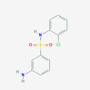 molecular formula C12H11ClN2O2S B2565049 3-氨基-N-(2-氯苯)-苯磺酰胺 CAS No. 327092-99-9