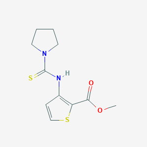 Methyl 3-[(pyrrolidin-1-ylcarbonothioyl)amino]thiophene-2-carboxylate