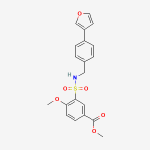 methyl 3-(N-(4-(furan-3-yl)benzyl)sulfamoyl)-4-methoxybenzoate