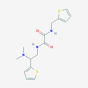 N1-(2-(dimethylamino)-2-(thiophen-2-yl)ethyl)-N2-(thiophen-2-ylmethyl)oxalamide