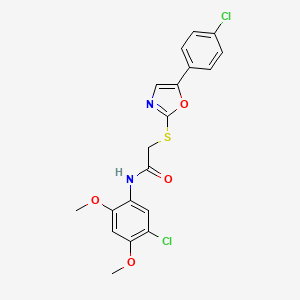 N-(5-chloro-2,4-dimethoxyphenyl)-2-((5-(4-chlorophenyl)oxazol-2-yl)thio)acetamide