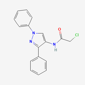 2-chloro-N-(1,3-diphenylpyrazol-4-yl)acetamide