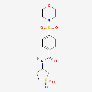 N-(1,1-dioxidotetrahydrothiophen-3-yl)-4-(morpholinosulfonyl)benzamide
