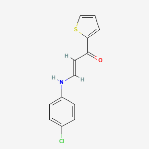 (2E)-3-[(4-chlorophenyl)amino]-1-(thiophen-2-yl)prop-2-en-1-one