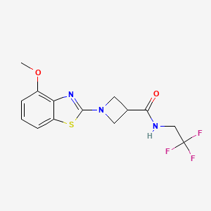 1-(4-methoxybenzo[d]thiazol-2-yl)-N-(2,2,2-trifluoroethyl)azetidine-3-carboxamide