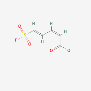 molecular formula C6H7FO4S B2565110 甲基（2Z,4E）-5-(氟磺酰基)戊-2,4-二烯酸酯 CAS No. 2174011-35-7