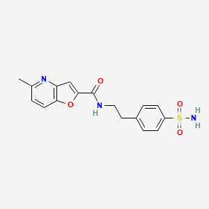 5-methyl-N-[2-(4-sulfamoylphenyl)ethyl]furo[3,2-b]pyridine-2-carboxamide