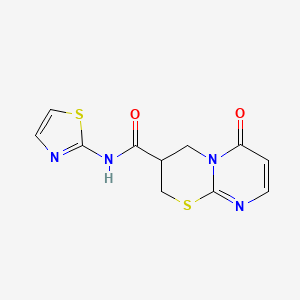 6-oxo-N-(1,3-thiazol-2-yl)-2H,3H,4H,6H-pyrimido[2,1-b][1,3]thiazine-3-carboxamide