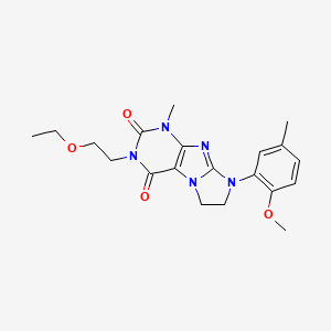2-(2-Ethoxyethyl)-6-(2-methoxy-5-methylphenyl)-4-methyl-7,8-dihydropurino[7,8-a]imidazole-1,3-dione