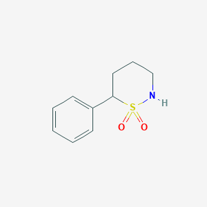 molecular formula C10H13NO2S B2565157 6-苯基-1,2-噻嗪烷 1,1-二氧化物 CAS No. 623581-89-5