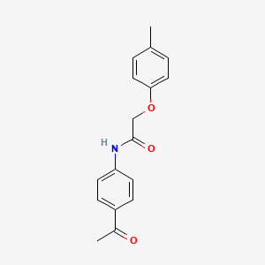 molecular formula C17H17NO3 B2565158 N-(4-Acetylphenyl)-2-(4-methylphenoxy)acetamide CAS No. 127221-10-7