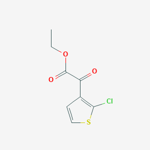molecular formula C8H7ClO3S B2565171 Ethyl 2-(2-chlorothiophen-3-yl)-2-oxoacetate CAS No. 2027373-47-1