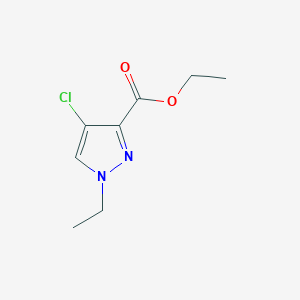 molecular formula C8H11ClN2O2 B2565187 Ethyl 4-chloro-1-ethyl-1H-pyrazole-3-carboxylate CAS No. 1328640-60-3
