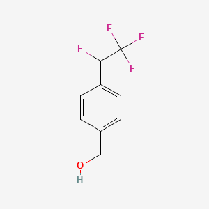 molecular formula C9H8F4O B2565195 [4-(1,2,2,2-Tetrafluoroethyl)phenyl]methanol CAS No. 2193065-52-8