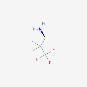 molecular formula C6H10F3N B2565205 (1S)-1-[1-(Trifluoromethyl)cyclopropyl]ethanamine CAS No. 2248198-27-6