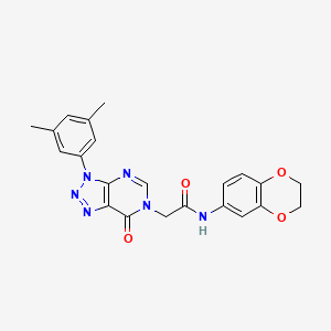 N-(2,3-dihydro-1,4-benzodioxin-6-yl)-2-[3-(3,5-dimethylphenyl)-7-oxo-3H,6H,7H-[1,2,3]triazolo[4,5-d]pyrimidin-6-yl]acetamide