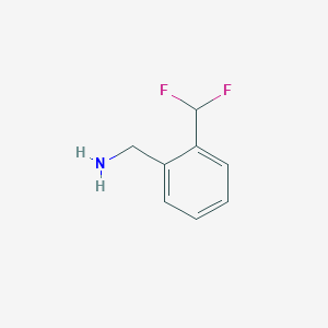molecular formula C8H9F2N B2565221 2-(Difluoromethyl)benzylamine CAS No. 944386-58-7