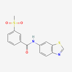 N-(1,3-benzothiazol-6-yl)-3-methanesulfonylbenzamide