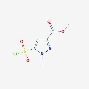 Methyl 5-(chlorosulfonyl)-1-methyl-1H-pyrazole-3-carboxylate