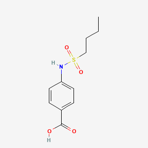 molecular formula C11H15NO4S B2565259 4-(Butane-1-sulfonamido)benzoic acid CAS No. 860695-87-0