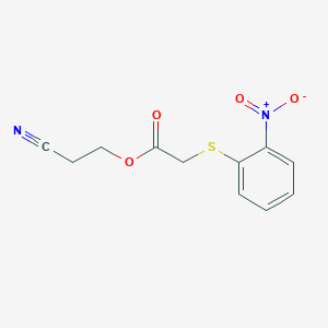 2-Cyanoethyl ({2-nitrophenyl}sulfanyl)acetate