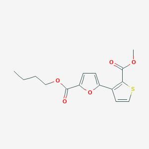 molecular formula C15H16O5S B2565274 Butyl5-(2-(methoxycarbonyl)-3-thienyl)-2-furoate CAS No. 477851-83-5