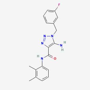 5-amino-N-(2,3-dimethylphenyl)-1-(3-fluorobenzyl)-1H-1,2,3-triazole-4-carboxamide