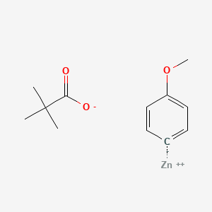 molecular formula C12H16O3Zn B2565302 (4-（甲氧基羰基）-苯基）锌新戊酸盐（0.88 mmol/g） CAS No. 1383708-41-5