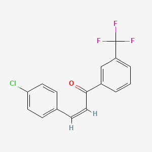 (Z)-3-(4-chlorophenyl)-1-[3-(trifluoromethyl)phenyl]-2-propen-1-one