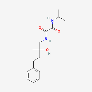 molecular formula C16H24N2O3 B2565325 N1-(2-hydroxy-2-methyl-4-phenylbutyl)-N2-isopropyloxalamide CAS No. 1286718-35-1