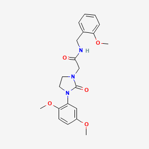 2-(3-(2,5-dimethoxyphenyl)-2-oxoimidazolidin-1-yl)-N-(2-methoxybenzyl)acetamide