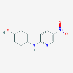 molecular formula C11H15N3O3 B2565360 (1R,4R)-4-(5-硝基吡啶-2-氨基)环己醇 CAS No. 412294-05-4