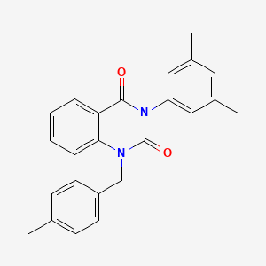 molecular formula C24H22N2O2 B2565371 3-(3,5-dimethylphenyl)-1-(4-methylbenzyl)quinazoline-2,4(1H,3H)-dione CAS No. 899900-62-0