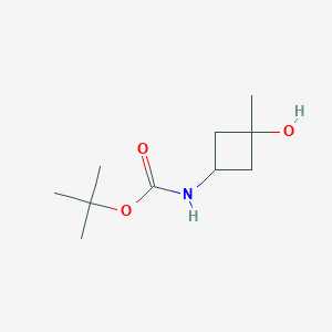 molecular formula C10H19NO3 B2565389 顺式-叔丁基 3-羟基-3-甲基环丁基氨基甲酸酯 CAS No. 1363382-14-2