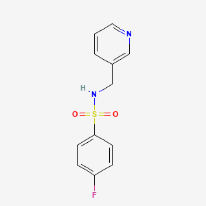 molecular formula C12H11FN2O2S B2565396 4-fluoro-N-(pyridin-3-ylmethyl)benzenesulfonamide CAS No. 309925-80-2