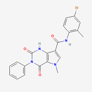N-(4-bromo-2-methylphenyl)-5-methyl-2,4-dioxo-3-phenyl-2,3,4,5-tetrahydro-1H-pyrrolo[3,2-d]pyrimidine-7-carboxamide