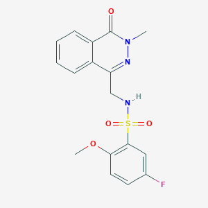 5-fluoro-2-methoxy-N-((3-methyl-4-oxo-3,4-dihydrophthalazin-1-yl)methyl)benzenesulfonamide