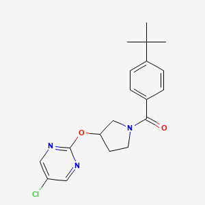 (4-(Tert-butyl)phenyl)(3-((5-chloropyrimidin-2-yl)oxy)pyrrolidin-1-yl)methanone