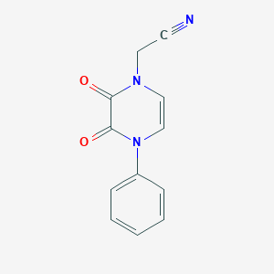 2-(2,3-dioxo-4-phenyl-3,4-dihydropyrazin-1(2H)-yl)acetonitrile