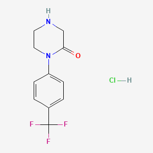 1-(4-(Trifluoromethyl)phenyl)piperazin-2-one hydrochloride