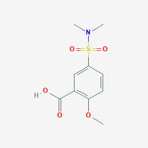 molecular formula C10H13NO5S B2565421 5-(Dimethylsulfamoyl)-2-methoxybenzoic acid CAS No. 93798-20-0
