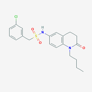 N-(1-butyl-2-oxo-1,2,3,4-tetrahydroquinolin-6-yl)-1-(3-chlorophenyl)methanesulfonamide