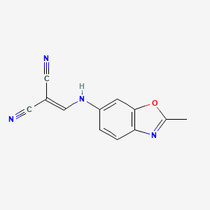 2-{[(2-Methyl-1,3-benzoxazol-6-yl)amino]methylene}malononitrile