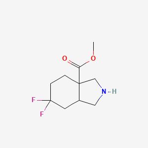 Methyl 6,6-difluoro-2,3,4,5,7,7a-hexahydro-1H-isoindole-3a-carboxylate