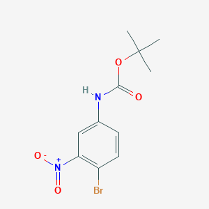 molecular formula C11H13BrN2O4 B2565451 Tert-butyl (4-bromo-3-nitrophenyl)carbamate CAS No. 1380445-22-6