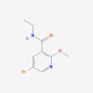 molecular formula C9H11BrN2O2 B2565470 5-bromo-N-ethyl-2-methoxynicotinamide CAS No. 1315544-54-7