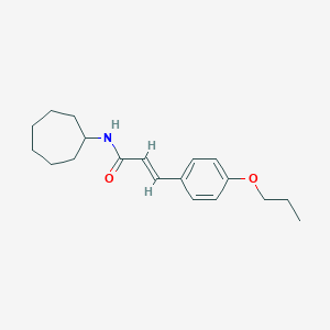 N-cycloheptyl-3-(4-propoxyphenyl)acrylamide