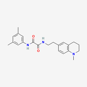 molecular formula C22H27N3O2 B2565498 N1-(3,5-二甲苯基)-N2-(2-(1-甲基-1,2,3,4-四氢喹啉-6-基)乙基)草酰胺 CAS No. 946209-19-4