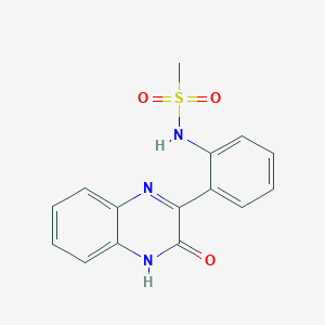 N-[2-(3-oxo-4H-quinoxalin-2-yl)phenyl]methanesulfonamide