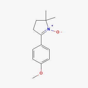 molecular formula C13H17NO2 B2565578 5-(4-甲氧基苯基)-2,2-二甲基-3,4-二氢-2H-吡咯啉-1-醇盐 CAS No. 84628-14-8